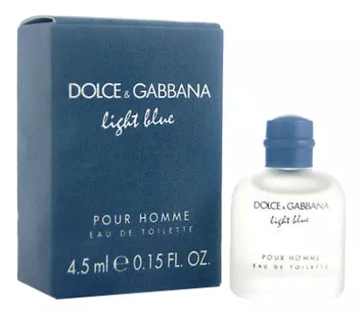 Light Blue Pour Homme: туалетная вода 4,5мл