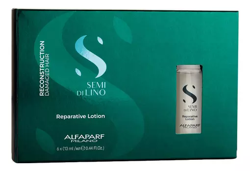 Лосьон восстанавливающий структуру поврежденных волос Semi Di Lino Reconstruction Reparative Lotion 6*13мл