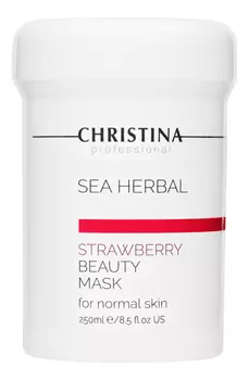 Маска для лица на основе морских трав Клубника Sea Herbal Beauty Mask Strawberry: Маска 250мл