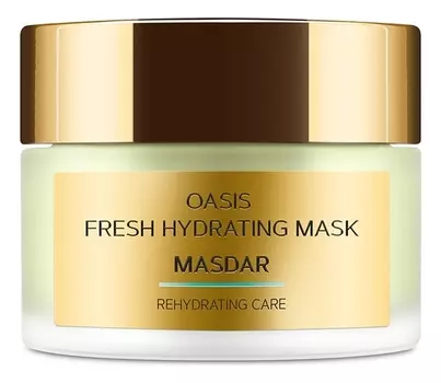 Маска для лица с гиалуроновой кислотой и огуречным соком Masdar Oasis Fresh Hydrating Mask 50мл: Маска 50мл