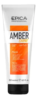 Маска для восстановления и питания волос с облепиховым маслом Amber Shine Organic Mask: Маска 250мл