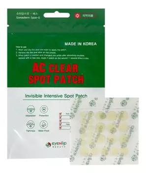 Маски-патчи для проблемной кожи лица AC Clear Spot Patch