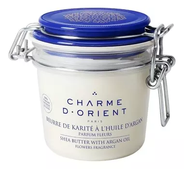 Масло для тела с цветочным ароматом Beurre De Karite A L’Huile D’Argan Parfum Fleurs 200мл: Масло 200г