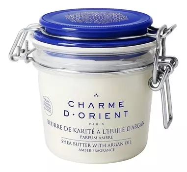 Масло для тела с янтарным ароматом Beurre De Karite A L’Huile D’Argan Parfum Ambre 200мл: Масло 200г