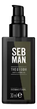 Масло для ухода за волосами и бородой Seb Man The Groom Hair &amp; Beard Oil 30мл