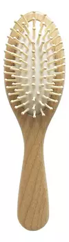 Массажная щетка для волос с деревянными зубьями