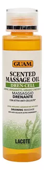 Массажное аромамасло для тела с дренажным эффектом Scented Massage Oil Dren-Cell 150мл