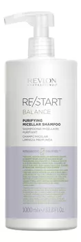 Мицеллярный шампунь для волос Restart Balance Purifying Micellar Shampoo: Шампунь 1000мл