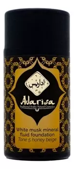 Минеральный тональный крем-флюид с белым мускусом 30мл: Медово-бежевый