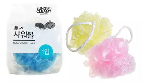 Мочалка для душа Clean &amp; Beauty Flower Ball Rose Shower Ball (в ассортименте)