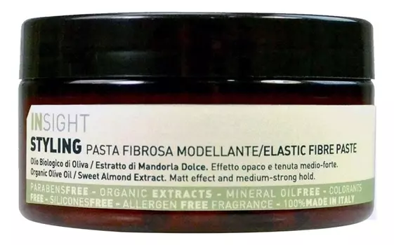 Моделирующая паста для волос с маслом оливы Styling Elastic Fibre Paste 90мл