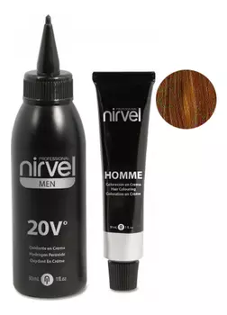 Мужская крем-краска для седых волос Color Homme Cream 2*30мл (краситель + окислитель): CT-7 Light Brown