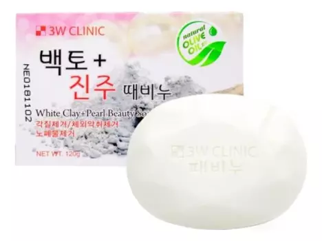 Мыло с жемчужным порошком и белой глиной White Clay + Pearl Beauty Soap 102г