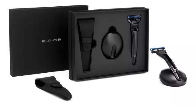 Набор (бритва X1 черный + подставка X1 черный + дорожный чехол)