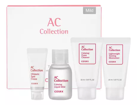 Набор для лица AC Collection Mild (пенка 20мл + флюид 30мл + крем 20мл + крем 5мл)