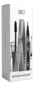 Набор для макияжа Подарок из Москвы (термотушь для ресниц 12мл + подводка-фломастер для глаз 1мл)