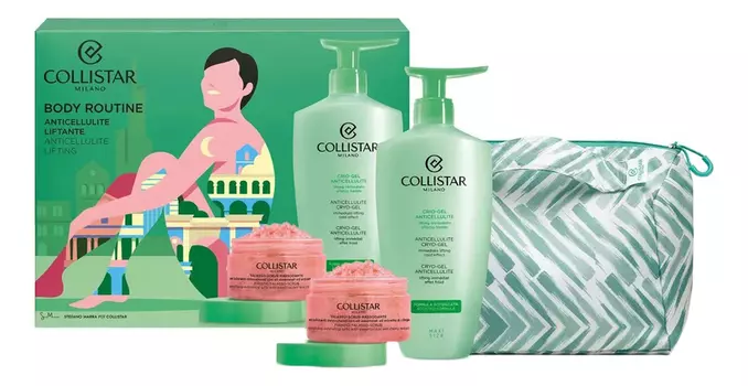 Набор для тела Routine Anticellulite (талассо-скраб Talasso-Scrub Rassodante 150г + крио-гель Crio-Gel 400мл + косметичка)