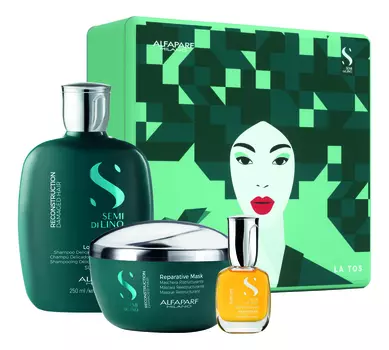 Набор для волос SDL Holiday 2020 Reconstruction (шампунь 250мл + маска 200мл + масло 15мл)