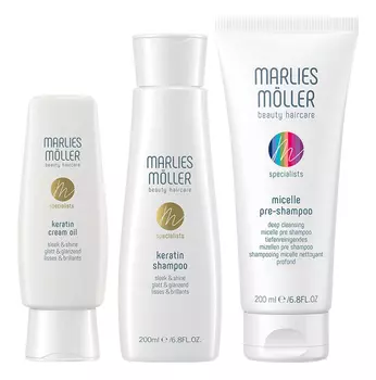 Набор для волос Specialist (крем-масло с кератином Specialist Keratin Cream Oil 100мл + шампунь с кератином Specialist Keratin Shampoo 200мл + мицеллярный шампунь Micelle Pre-Shampoo 200мл)