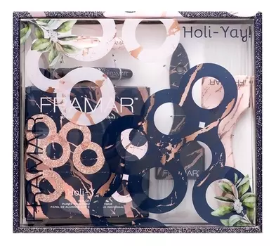 Набор колориста Holi-Yay Colorist Kit (кисть 2шт + зажимы 2шт + вытяжная фольга 12,5см*28см)