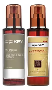 Набор (масло для волос Damage Repair Pure African Shea Oil 110мл + масло для тела Dry Body Oil 110мл)