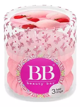 Набор резинок для волос Нежно-розовый Hair Rings 3шт