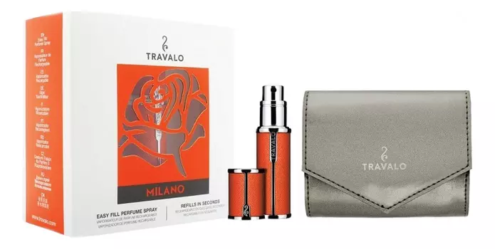 Набор Rose Milano HD Perfume Spray (атомайзер 5мл + чехол): Orange