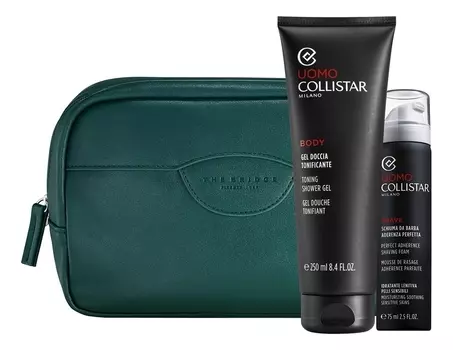 Набор Uomo (гель д/душа Gel Doccia Tonificante 250мл + пена д/бритья Schiuma Da Barba 75мл + косметичка)
