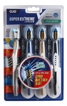 Набор зубных щеток Super Extreme Toothbrush 4шт