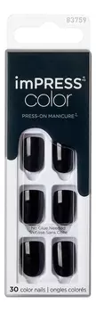 Накладные ногти Мисс Бонд Impress Manicure Color KIMC020C 30шт (короткая длина)