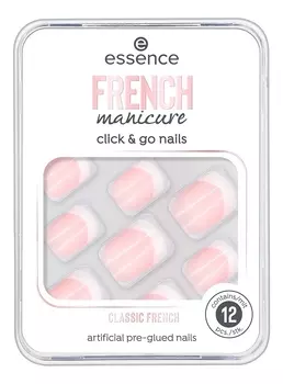 Накладные ногти на клейкой основе French Manicure Click &amp; Go No01 Classic French