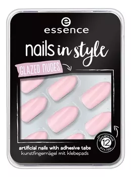 Накладные ногти на клейкой основе Nails In Style Glazed Nudes No08
