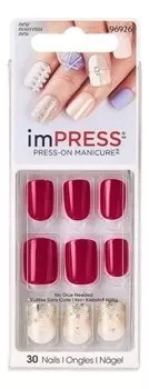 Накладные ногти Вишневый ликер Impress Manicure Accents BIPA212XC (короткая длина)