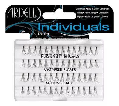Накладные пучковые ресницы Duralash Naturals Knot-Free Flairs (безузелковые): Пучки средние