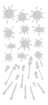 Наклейки для лица Splasheets Playsheet : White