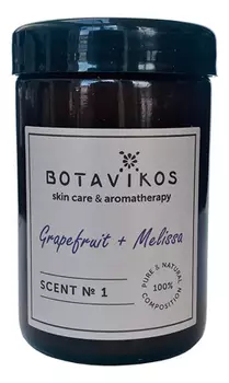 Натуральная массажная аромасвеча Грейпфрут-Мелисса Natural Massage Aroma Candle 90г