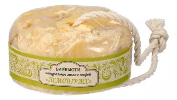 Натуральное мыло для тела с люфой Лемонграсс 130г