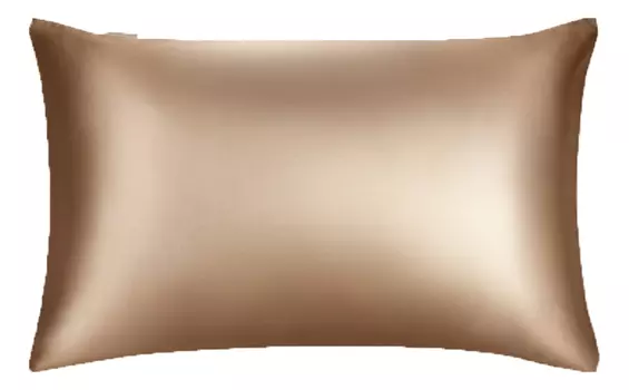 Наволочка из натурального шелка 50х70см: Карамельный