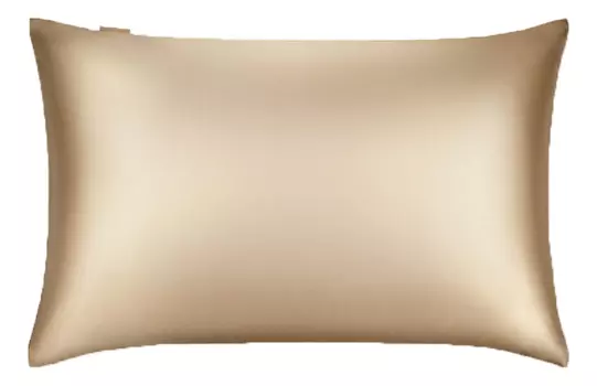 Наволочка из натурального шелка 50х70см: Классический бежевый