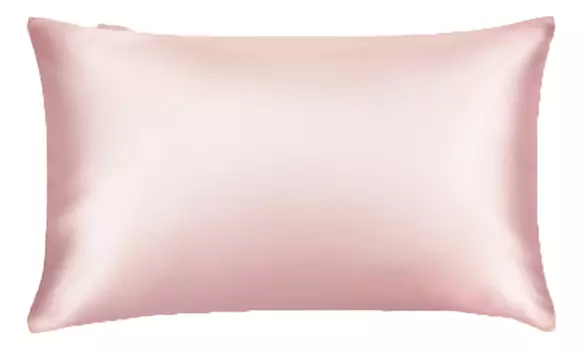 Наволочка из натурального шелка 50х70см: Розовая пудра