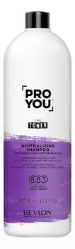 Нейтрализующий шампунь для светлых обесцвеченных волос и седых волос Pro You The Toner Neutralizing Shampoo: Шампунь 1000мл