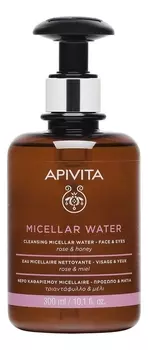 Очищающая мицеллярная вода для лица и глаз Cleansing Micellar Water Face &amp; Eyes Rose &amp; Honey: Мицеллярная вода 300мл