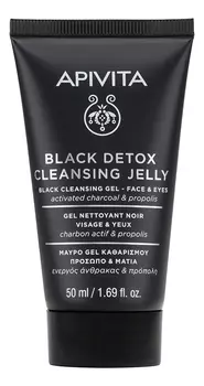 Очищающий гель для лица и глаз Black Detox Cleansing Jelly Activated Charcoal &amp; Propolis: Гель 50мл