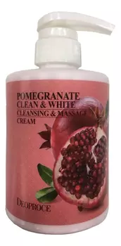 Очищающий крем для тела массажный с экстрактом граната Pomegranate Clean &amp; White Cleansing &amp; Massage Cream 450мл