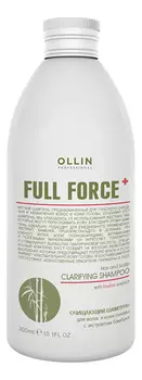 Очищающий шампунь для волос и кожи головы с экстрактом бамбука Full Force Hair &amp; Scalp Clarifying Shampoo With Bamboo Extract: Шампунь 300мл