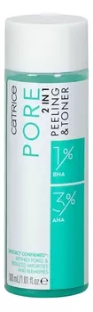 Очищающий тонер для лица Pore 2 in 1 Peeling &amp; Toner 100мл