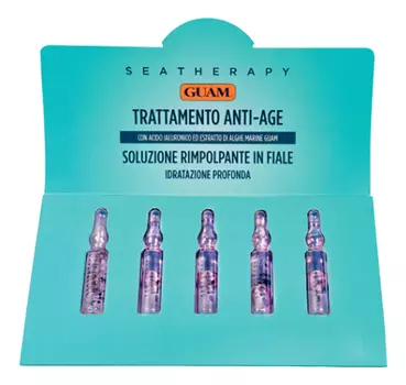 Омолаживающие ампулы для лица с гиалуроновой кислотой Seatherapy Trattamemto Anti-Age Soluzione Rimpolpante In Fiale 5*2мл