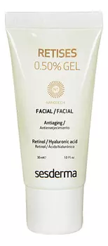 Омолаживающий гель для лица с ретинолом и гиалуроновой кислотой Retises Gel 30мл: Гель 0,50%
