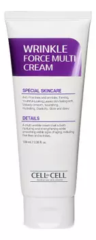 Омолаживающий крем для лица и кожи вокруг глаз c экстрактом планктона Wrinkle Force Multi Cream 100мл