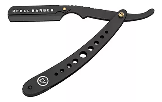 Опасная бритва со сменными лезвиями Rebel Barber Predator Black